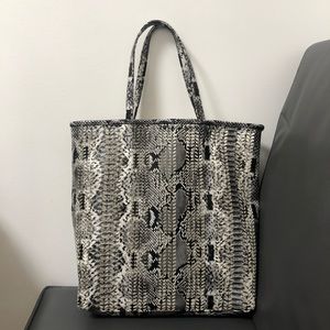Snakeskin tote